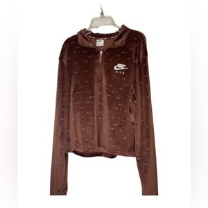 Cropped Brown Nike air sweater